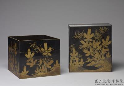 图片[2]-Curio box with maki-e pine-and-bamboo painting (41 items, including wood chest), Qing dynasty (1644-1911)-China Archive